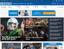 Tablet Screenshot of cbssports.com